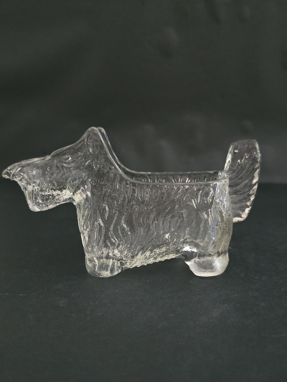 Vintage Glass Scottish Terrier Creamer